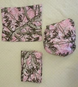 Ozark Trail Pink Camouflage Twin Bedding Set (Sheet, Fitted Sheet, Pillowcase) - Picture 1 of 4