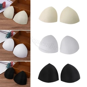 3 Pairs Women's Bra Inserts Pads Swimwear Swim Bikini Removable Sports Bra Cups - Foto 1 di 12