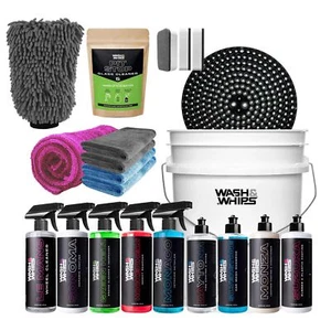 WASH&WHIPS Quick Detailing Pro Kit for Auto Detailing - 16-Piece Complete Car Ca - Picture 1 of 12