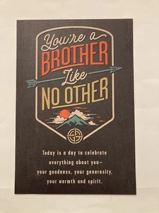 Happy Birthday Your A Brother Like No Other Hallmark 5.5"x8" Greeting Card - Picture 1 of 5