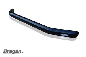 Spoiler Bar + Slim LEDs To Fit Volvo XC60 2009 - 2017 Front Bumper Nudge BLACK - Picture 1 of 3