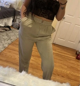 Zara  khaki  Sweatpants - Picture 1 of 4