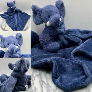 JELLYCAT Bashful Elephant Plush Pellets Soother Security Blanket Lovey Baby Blue - Picture 1 of 24