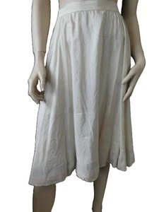 French Vintage 1950s handmade nylon/netting/velvet 'tiered' rockabilly slip 24"W - Picture 1 of 9
