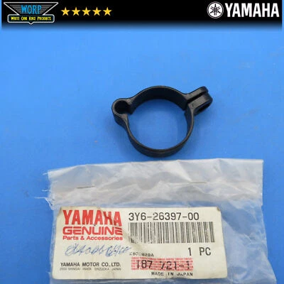 NUEVO OEM YAMAHA SR 185 250 HORQUILLA EXCITADORA ABRAZADERA CABLE MANGUERA SOPORTE 3Y6-26397-00-00 Foto 1 de 4