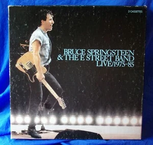 BRUCE SPRINGSTEEN & The E STREET BAND LIVE/ 1975-85 Three Cassette Set w/ Book - Picture 1 of 6