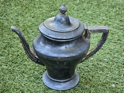 DE COLECCIÓN COLOMBIAN SILVER CO CUÁDRUPLE PLATO PLATA CAFETERA TETERA 8" Alto Foto 1 de 4