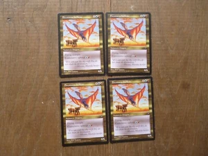 MTG 4 x Firestorm Hellkite Rare Visions Magic The Gathering playset card - Picture 1 of 1