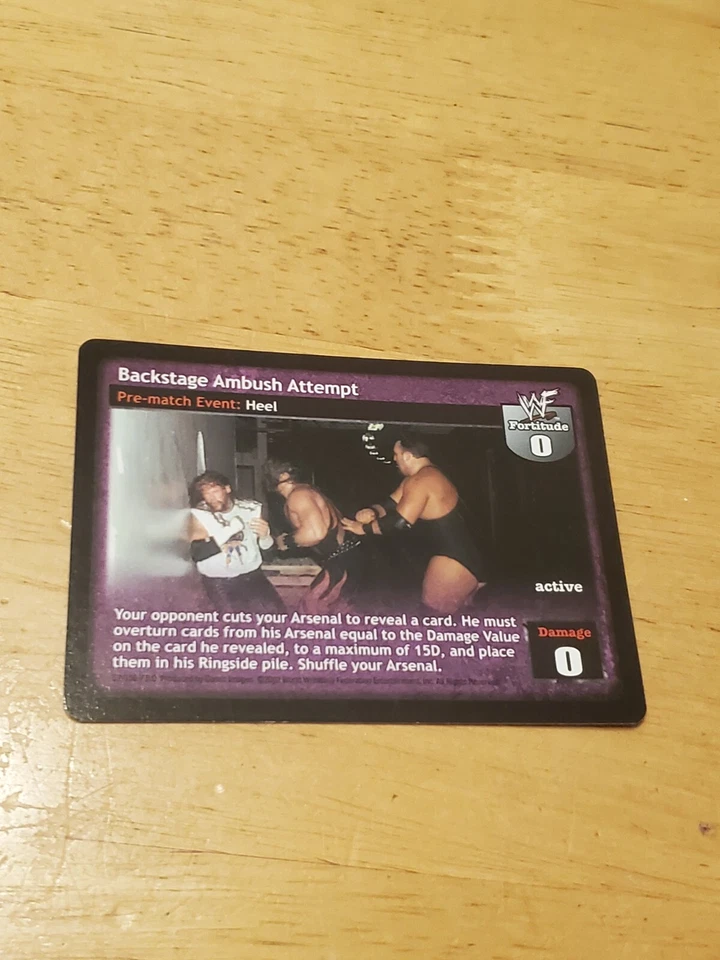 WWE WWF Raw Deal CCG - Backstage Ambush Attempt - Image 1 of 1