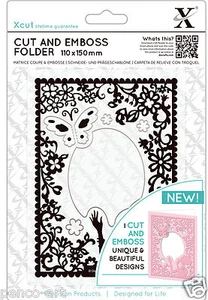 Xcut A6 Cut and Emboss combination die cutting & embossing folder ELEGANT LADY - Picture 1 of 1