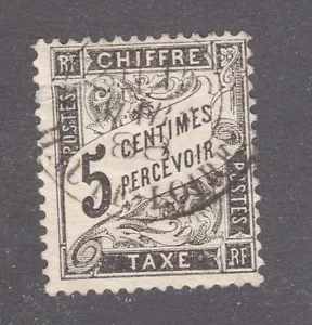 SELLO FRANCIA #J15 — 5c FRANQUEO DEBIDO — 1882 — USADO - Imagen 1 de 2