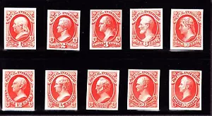 US O15P3-O24P3 Interior Dept. Official India Paper Proofs on Backing Card (01) - Picture 1 of 2