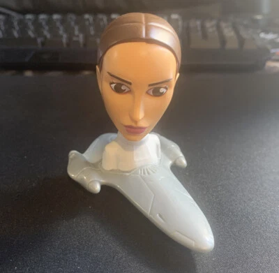 Brinquedo cabeça de bobble Padme Amidala McDonald's Star Wars Clone Wars 2008 - Imagem 1 de 3