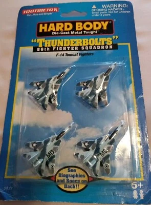 Tootsietoy 4 Diecast Hard Body Fighter Jets "Thunderbolts 86th F-14 Tomcats New - Image 1 of 4