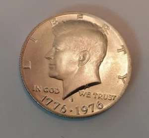 40% Silver Bicentennial Kennedy Half Dollar Brilliant Uncirculated - Picture 1 of 2
