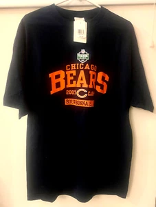 Neu XL 2007 NFL Chicago Bears Trainingslager Bourbonnais, IL marineblau mit Etikett - Bild 1 von 8