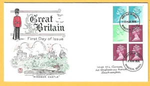 STUART  March 1976  FDC -  10p  BOOKLET PANE - DEFINITIVES - Fdi WINDSOR - Picture 1 of 1