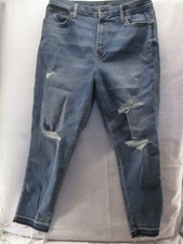 Arizona Jean Co WOMENS BLUE HIGHEST RISE SKINNY ANKLE JEANS SZ 17