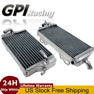 Radiador de carreras de aluminio para HONDA CR125R 2000 2001 CR 125R CR125 R R&L pulido Foto 1 de 4