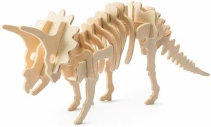 Triceratops Dinosaur 3D Balsa Wood Model Puzzle Kit : New with Fast Shipping - Picture 1 of 6