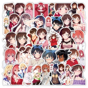 100 Stück Rent-A-Girlfriend Anime Aufkleber für Teens Mädchen Wasserflaschen wasserdicht - Bild 1 von 7