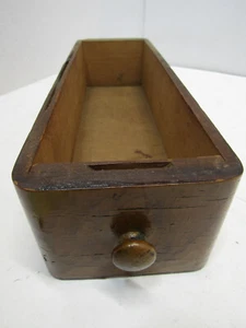 S-4 OLD CAST IRON SINGER TREDDLE SEWING MACHINE WOOD DRAWER PART - Picture 1 of 3