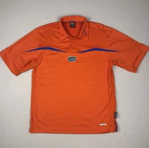 Vintage Florida Gators Nike Team Dry Fit Short Sleeve Polo Shirt Men’s M Orange - Picture 1 of 10