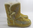 new ladies Urban Glitter Gold Rhinestones Winter Ankle Sexy Boots WOMEN Size 6