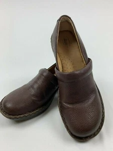 G.H. & Co BASS SHOES CLOGS SHEENA BROWN Pebbled Leather WOMEN'S SIZE US 9.5 - Picture 1 of 6