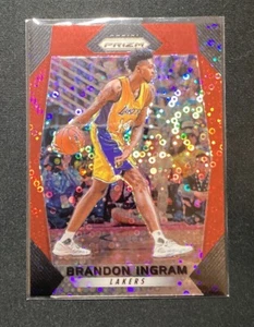 2017-18 Panini Prizm Fast Break Red Prizm /125 Brandon Ingram #284 LA Lakers - Picture 1 of 3