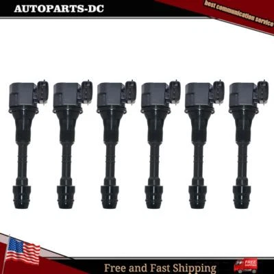 6x Bobinas de encendido para Nissan Frontier Murano Altima Infiniti I35 Suzuki Equator Foto 1 de 4