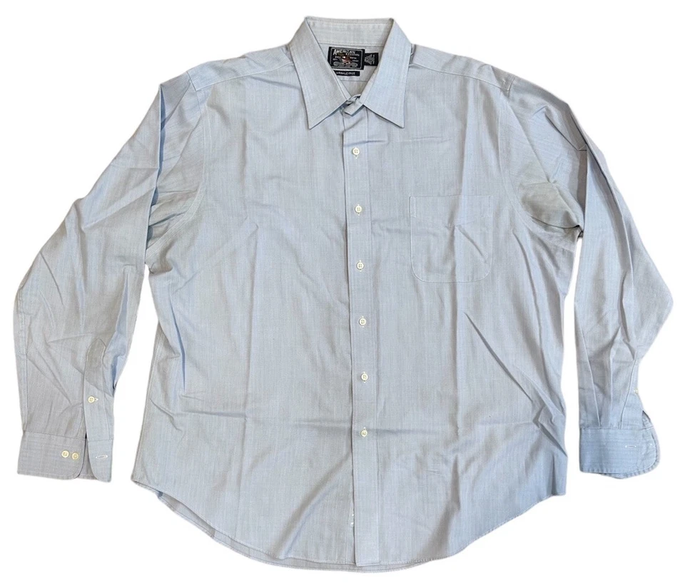 Camisa de vestir American Living para hombre azul claro talla XL extra grande 17-1/2 36/37 Foto 1 de 4