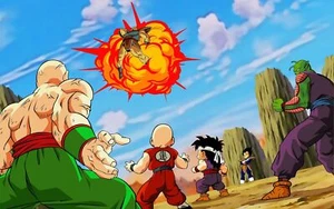 Anime boys dragon ball z krillin piccolo gohan vegeta CCG Gaming Mat Desk - Picture 1 of 1