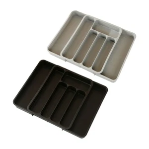 Silverwares Drawer Organizers, Expandable Utensils Tray for Kitchen Forks - Picture 1 of 9