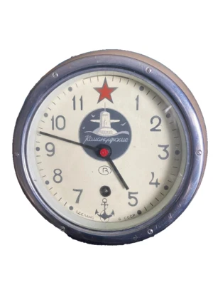Reloj y llave submarino marítimo estrella roja Kauahguyckue marina soviética rusa B CCCP Foto 1 de 4