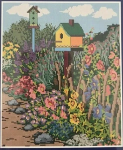 Cross Stitch Needlepoint Garden Path Perfect Color Chart 1999 Vintage NIP 91013 - Picture 1 of 6