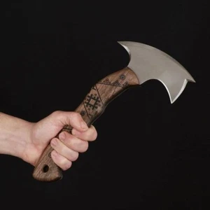 15 INCH AXE ANTIQUE CUSTOM HANDMADE D2-TOOL STEEL HUNTING  KNIFE - Picture 1 of 4
