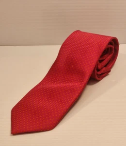 Pazhsder Ruby Red Necktie – Polyester Business Formal Tie – Classic Men's Access - Picture 1 of 6