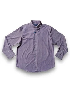 Polo Ralph Lauren homme XXL coupe classique à carreaux manches longues chemise boutonnée neuf avec étiquette - Photo 1/20