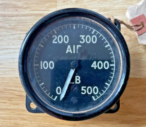 WW2 MINISTERIO DEL AIRE RAF AVIÓN MANÓMETRO - RETIRADO DE AVRO LANCASTER TW911 - Imagen 1 de 7