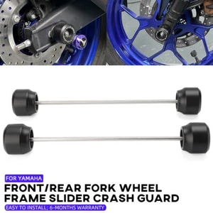 Front/Rear Wheel Fork Axle Slider Crash Guard Protector For YAMAHA MT-03 MT-25 - Picture 1 of 28
