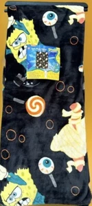 Spongebob Squarepants Halloween Soft Plush Throw Blanket 50” x 70” NEW 2024 - Picture 1 of 3