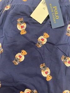 NWT Polo Ralph Lauren Women's Navy Bear Knit Pajama Bottom Pants Size 2XL - Picture 1 of 4