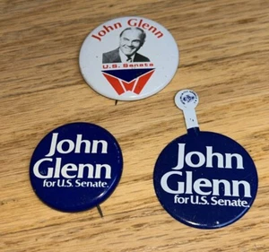 3 - JOHN GLENN SENATE Ohio Button / Tab - Picture 1 of 7