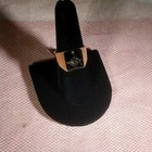 MENS 10K GOLD BLACK MASONIC RING for sale
