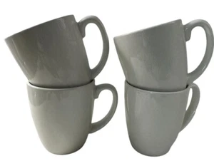 Corelle Coordinates Stoneware Coffee Mugs Set Of 4 Solid White China - Picture 1 of 13