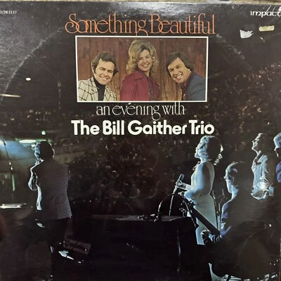 SEALED LP Southern Gospel Bill Gaither Trio "Something Beautiful"" 2 LP LIVE - Image 1 of 2