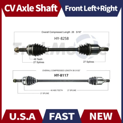 Par Surtrack Kit de eje CV delantero izquierdo+derecho para Kia Forte 2010 manual Foto 1 de 4