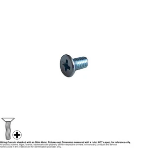 Screw Machine Flat Metric M3 6mm Phillips Steel Zinc M3-0.5x6 90° 20pcs - Picture 1 of 3