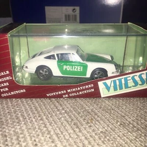 Vitesse Porsche 911S Polizei in White/Green on 1:43 in Box - Picture 1 of 6